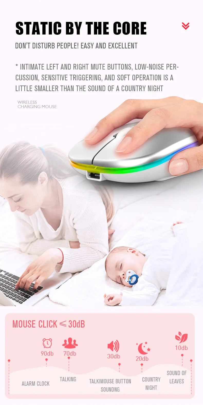 Lacey RGB Wireless Mouse