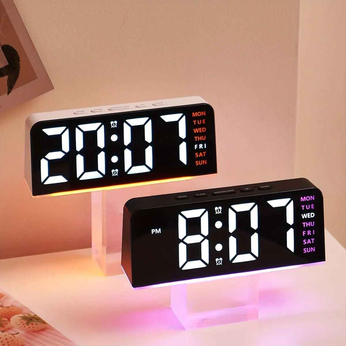 Lacey Glow LED Alarm Clock
