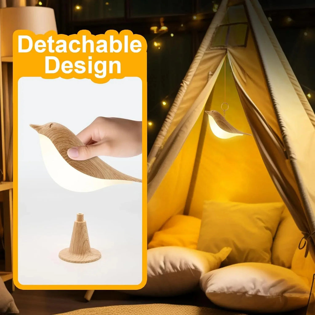 1pc LED Touch-Control Bird Lamp - Art Deco, 3-Levels Dimmable, USB-Cordless with Rechargeable Battery, Versatile for All Rooms
